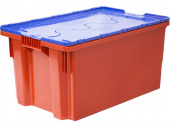 Ящик с крышкой п/э 600х400х300 сплошной, морозостойкий Safe PRO