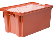 Ящик с крышкой п/э 600х400х300 сплошной, морозостойкий Safe PRO