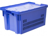 Ящик с крышкой п/э 600х400х300 дно спл. стенки перф., морозостойкий Safe PRO
