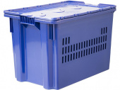 Ящик с крышкой п/э 600х400х400 дно спл. стенки перф., морозостойкий Safe PRO