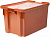 Ящик с крышкой п/э 600х400х350 сплошной, морозостойкий Safe PRO
