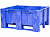 BoxPallet 1200х1000х580 мм сплошной на 2-х полозьях с 2 СП2