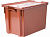 Ящик с крышкой п/э 600х400х400 сплошной, морозостойкий Safe PRO